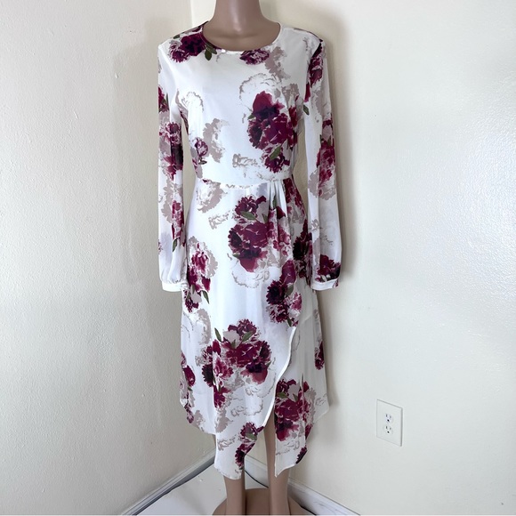 Leith | Dresses | Leith Floral Drape Midi Dress | Poshmark